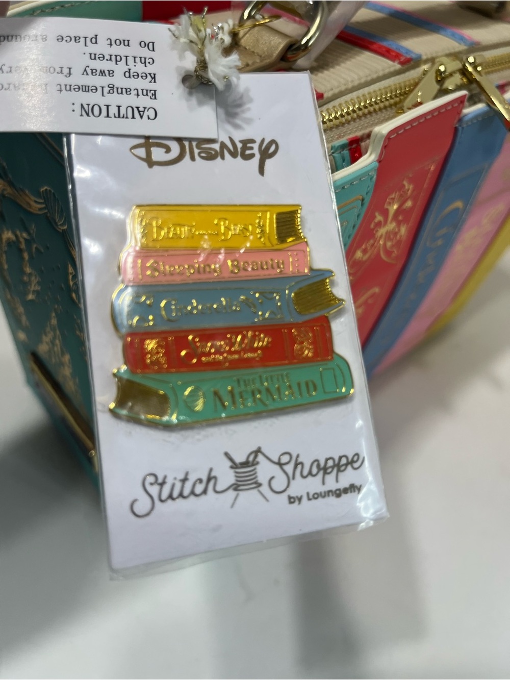 LOUNGEFLY Disney stitch shoppe princess books volume 1 RARE NWT - Picture 8 of 17